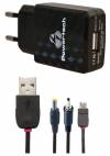 PowerTech Φορτιστής για Tablets και Smartphones με Βύσμα Micro Usb, Βύσμα 3.5mm και Βύσμα 2.5mm 5V 2A PT-115 PowerTech Φορτιστής για Tablets και Smartphones με Βύσμα Micro Usb, Βύσμα 3.5mm και Βύσμα 2.5mm 5V 2A PT-115